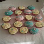 Teal and Pink Cupcakes
